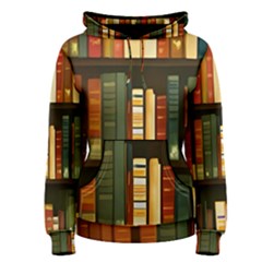 Books Bookshelves Library Fantasy Apothecary Book Nook Literature Study Women s Pullover Hoodie by Grandong