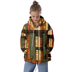 Books Bookshelves Library Fantasy Apothecary Book Nook Literature Study Kids  Oversized Hoodie by Grandong
