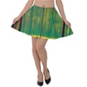 Nature Swamp Water Sunset Spooky Night Reflections Bayou Lake Velvet Skater Skirt View1