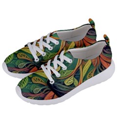 Outdoors Night Setting Scene Forest Woods Light Moonlight Nature Wilderness Leaves Branches Abstract Women s Lightweight Sports Shoes by Grandong