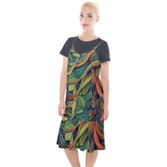 Outdoors Night Setting Scene Forest Woods Light Moonlight Nature Wilderness Leaves Branches Abstract Camis Fishtail Dress by Grandong