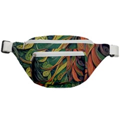 Outdoors Night Setting Scene Forest Woods Light Moonlight Nature Wilderness Leaves Branches Abstract Fanny Pack by Grandong