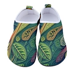 Outdoors Night Setting Scene Forest Woods Light Moonlight Nature Wilderness Leaves Branches Abstract Men s Sock-style Water Shoes by Grandong