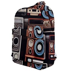 Retro Cameras Old Vintage Antique Technology Wallpaper Retrospective Classic Backpack