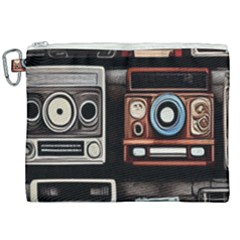 Retro Cameras Old Vintage Antique Technology Wallpaper Retrospective Canvas Cosmetic Bag (xxl) by Grandong