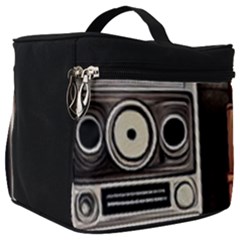 Retro Cameras Old Vintage Antique Technology Wallpaper Retrospective Make Up Travel Bag (Big)