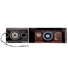 Retro Cameras Old Vintage Antique Technology Wallpaper Retrospective Roll Up Canvas Pencil Holder (L)