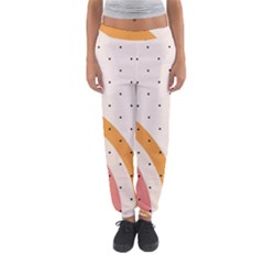 Abstract Geometric Bauhaus Polka Dots Retro Memphis Rainbow Women s Jogger Sweatpants