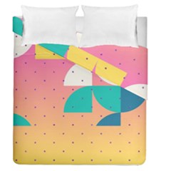 Abstract Geometric Bauhaus Polka Dots Retro Memphis Art Duvet Cover Double Side (queen Size)