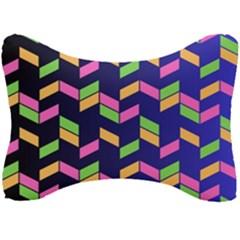 Background Pattern Geometric Pink Yellow Green Seat Head Rest Cushion