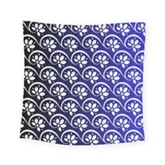 Pattern Floral Flowers Leaves Botanical Square Tapestry (small)