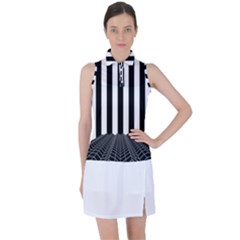 Stripes Geometric Pattern Digital Art Art Abstract Abstract Art Women s Sleeveless Polo T-shirt by Proyonanggan