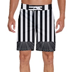 Stripes Geometric Pattern Digital Art Art Abstract Abstract Art Men s Beach Shorts by Proyonanggan