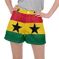 4 Ericksays Ghana Flag Women s Ripstop Shorts by tratney