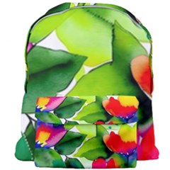 Watercolor Flowers Leaves Foliage Nature Floral Spring Giant Full Print Backpack