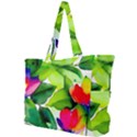 Watercolor Flowers Leaves Foliage Nature Floral Spring Simple Shoulder Bag View1