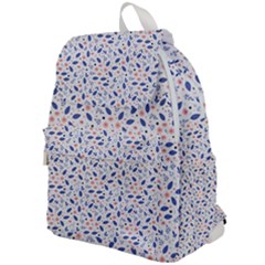 Background Pattern Floral Leaves Flowers Top Flap Backpack
