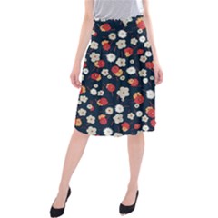 Flowers Pattern Floral Antique Floral Nature Flower Graphic Midi Beach Skirt