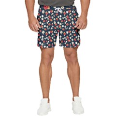 Flowers Pattern Floral Antique Floral Nature Flower Graphic Men s Runner Shorts