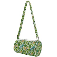 Leaves Tropical Background Pattern Green Botanical Texture Nature Foliage Mini Cylinder Bag