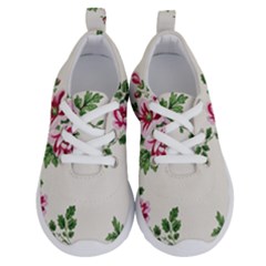 Vintage Flower Art Artwork Blooming Blossom Botanical Botany Nature Floral Pattern Running Shoes by Maspions