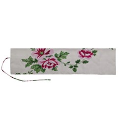 Vintage Flower Art Artwork Blooming Blossom Botanical Botany Nature Floral Pattern Roll Up Canvas Pencil Holder (l)