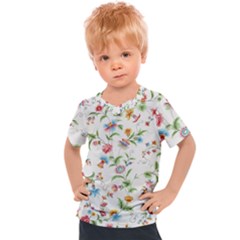 Vintage Floral Flower Pattern Art Nature Blooming Blossom Botanical Botany Kids  Sports T-shirt