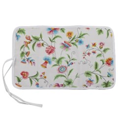 Vintage Floral Flower Pattern Art Nature Blooming Blossom Botanical Botany Pen Storage Case (l)