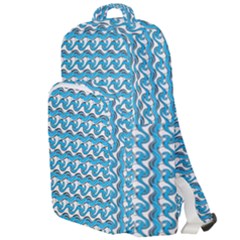 Blue Wave Sea Ocean Pattern Background Beach Nature Water Double Compartment Backpack