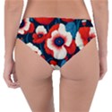 Red Poppies Flowers Art Nature Pattern Reversible Classic Bikini Bottoms View4