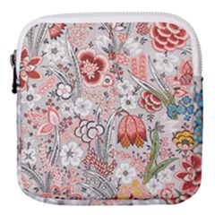 Vintage Floral Flower Art Nature Blooming Blossom Botanical Botany Pattern Mini Square Pouch