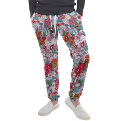 Flower Bloom Blossom Botanical Color Colorful Colour Element Digital Floral Floral Pattern Men s Jogger Sweatpants