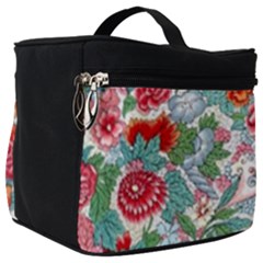 Flower Bloom Blossom Botanical Color Colorful Colour Element Digital Floral Floral Pattern Make Up Travel Bag (big)