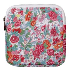 Flower Bloom Blossom Botanical Color Colorful Colour Element Digital Floral Floral Pattern Mini Square Pouch