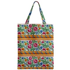 Flower Pattern Art Vintage Blooming Blossom Botanical Nature Famous Zipper Classic Tote Bag