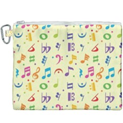 Seamless Pattern Musical Note Doodle Symbol Canvas Cosmetic Bag (xxxl) by Apen