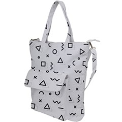 Memphis Pattern Shoulder Tote Bag