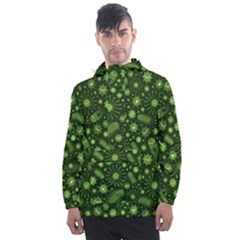 Seamless Pattern With Viruses Men s Front Pocket Pullover Windbreaker by Apen
