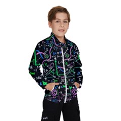 Math Linear Mathematics Education Circle Background Kids  Windbreaker by Apen