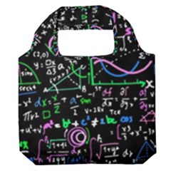 Math Linear Mathematics Education Circle Background Premium Foldable Grocery Recycle Bag by Apen