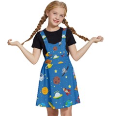 Space Rocket Solar System Pattern Kids  Apron Dress by Apen