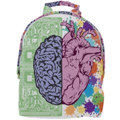 Brain Heart Balance Emotion Mini Full Print Backpack by Maspions