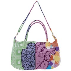 Brain Heart Balance Emotion Removable Strap Handbag