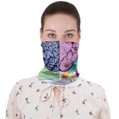 Brain Heart Balance Emotion Face Covering Bandana (adult)