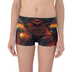 Dragon Fire Fantasy Art Boyleg Bikini Bottoms