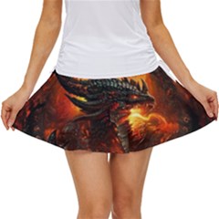 Dragon Fire Fantasy Art Women s Skort by Maspions