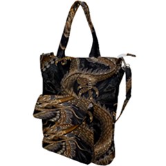 Fantasy Dragon Pentagram Shoulder Tote Bag