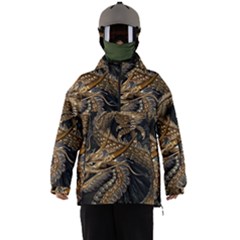 Fantasy Dragon Pentagram Men s Ski And Snowboard Waterproof Breathable Jacket by Maspions