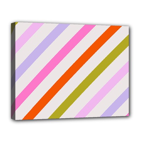 Lines Geometric Background Canvas 14  X 11  (stretched)