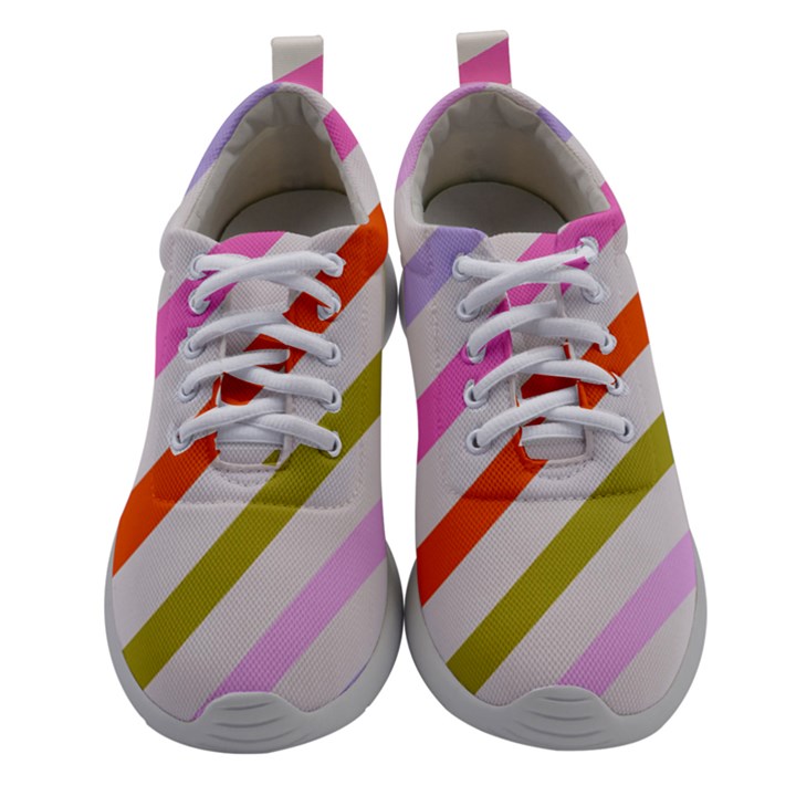 Lines Geometric Background Women Athletic Shoes